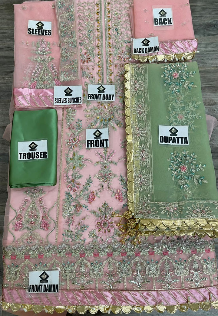 Maria B Organza Suit-Aarasta