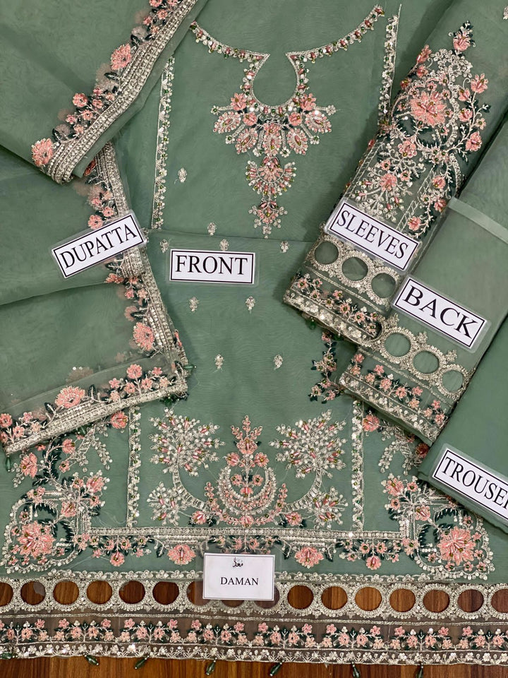 Maria B Organza Suit-Aarasta