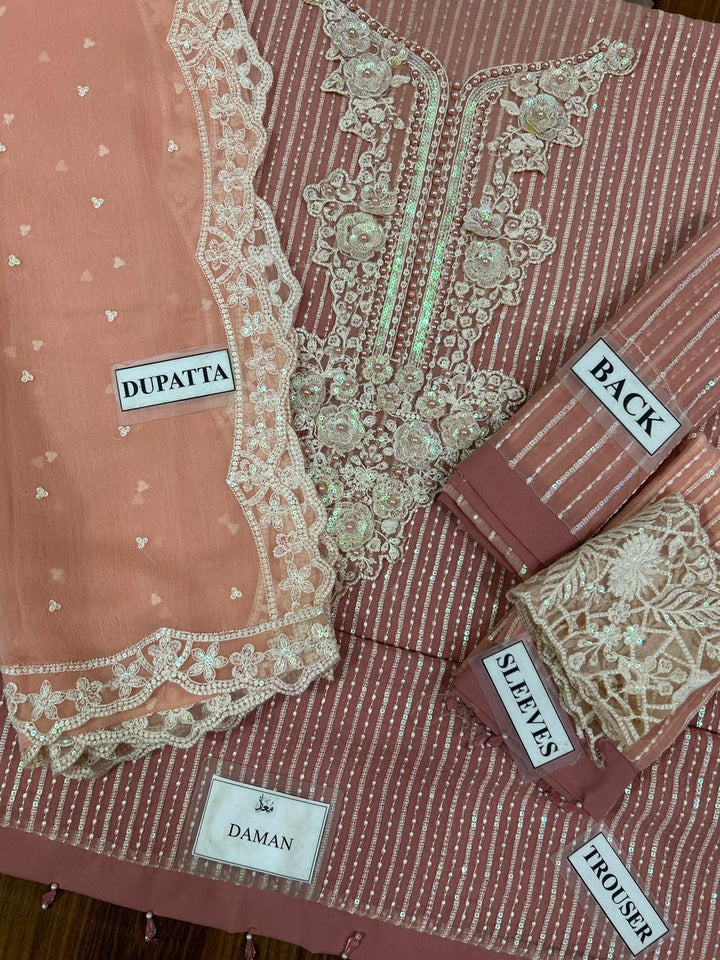 Maria B Chiffon Suit-Aarasta