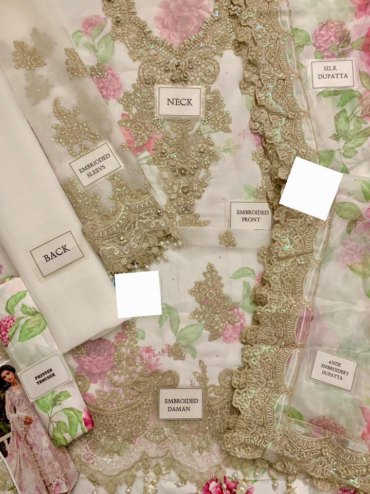 Maria B Chiffon Suit-Aarasta