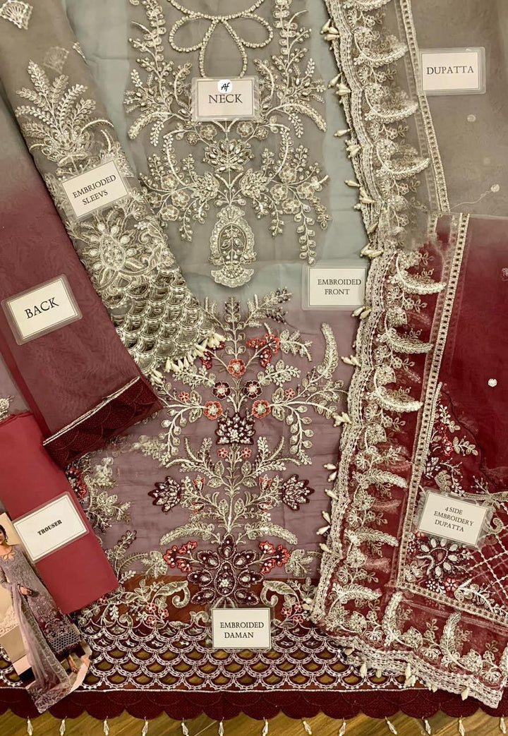 Maria B Organza Suit-Aarasta