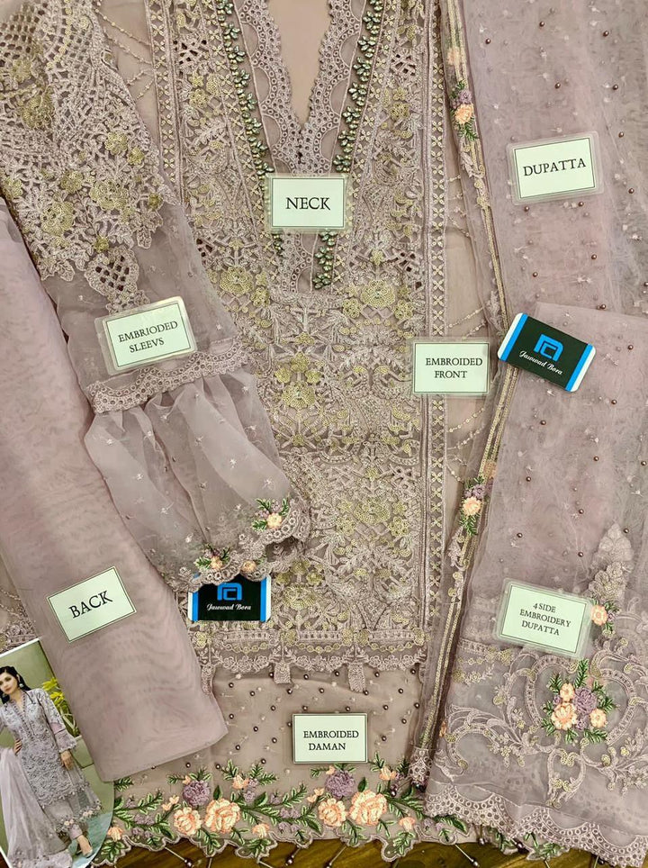 Maria B Organza Suit-Aarasta