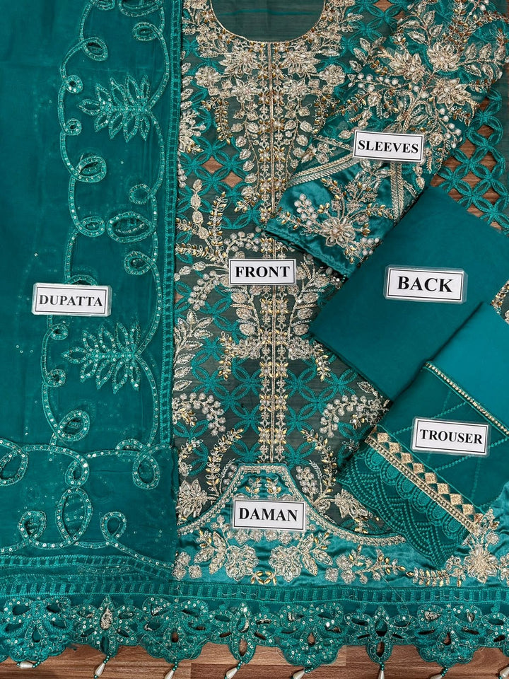 Maria B Organza Suit-Aarasta