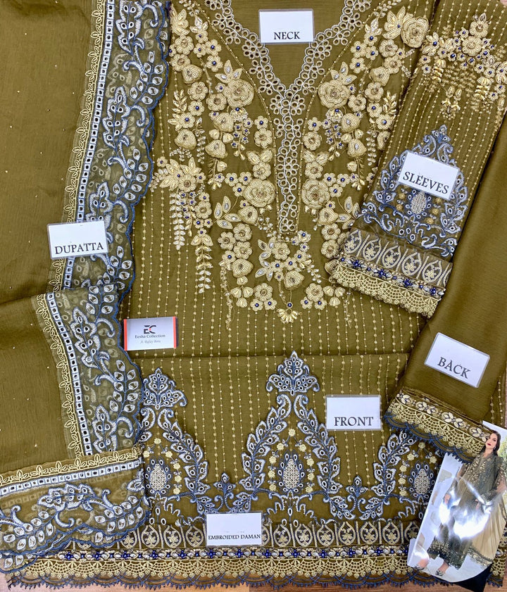 Maria B Chiffon Suit-Aarasta