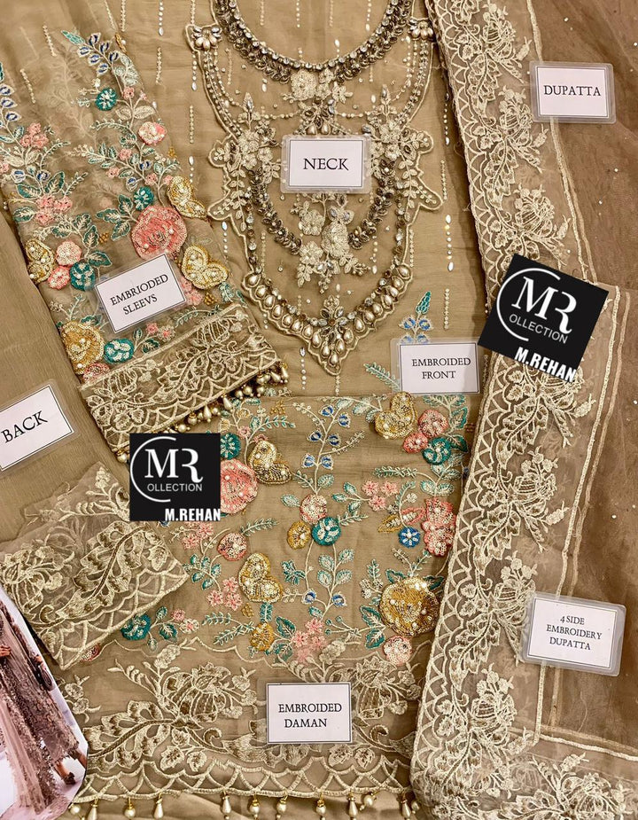 Maria B Chiffon Suit-Aarasta