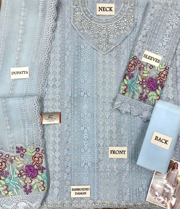 Maria B Organza Suit-Aarasta