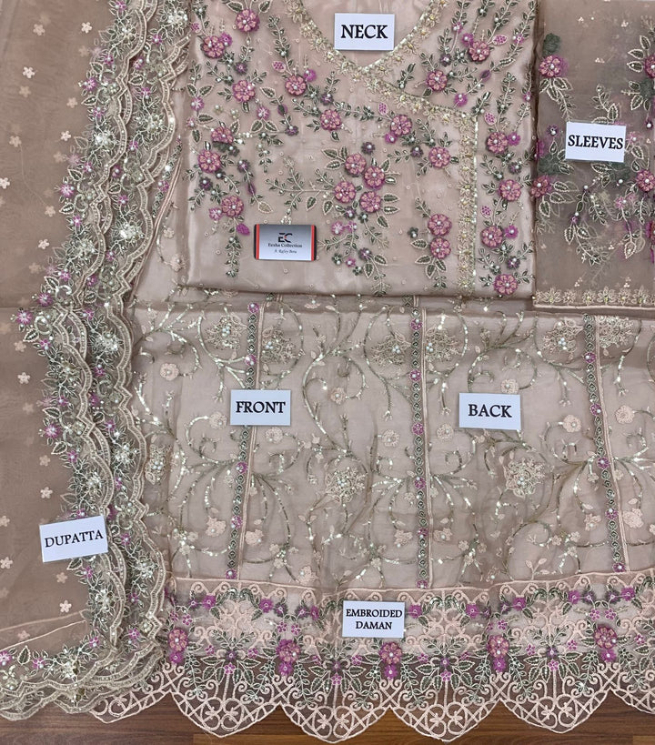 Maria B Organza Suit-Aarasta