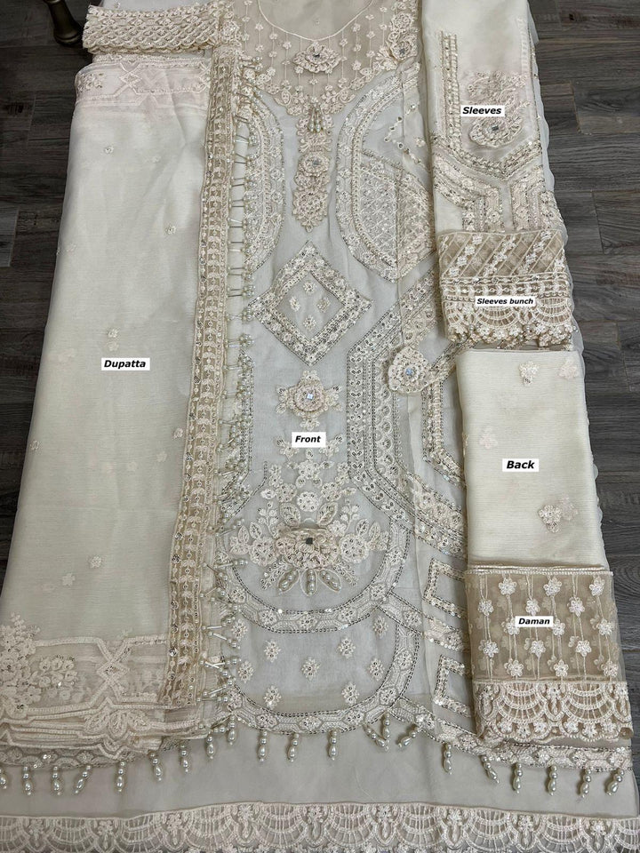 Maria B Chiffon Suit-Aarasta