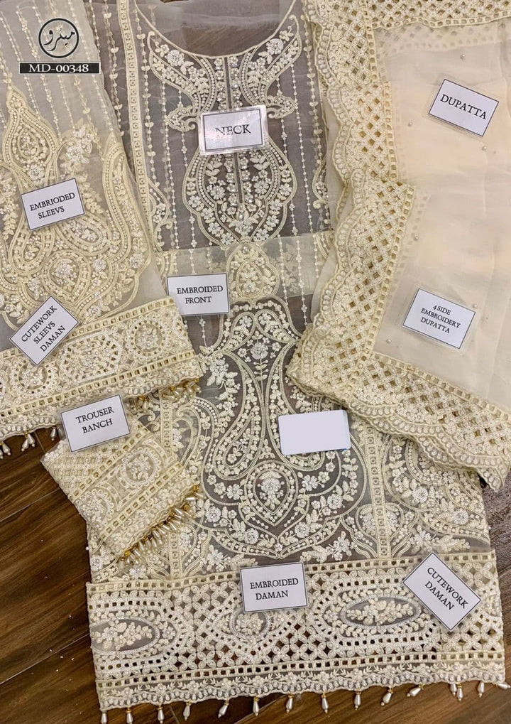 Maria B Organza Suit-Aarasta