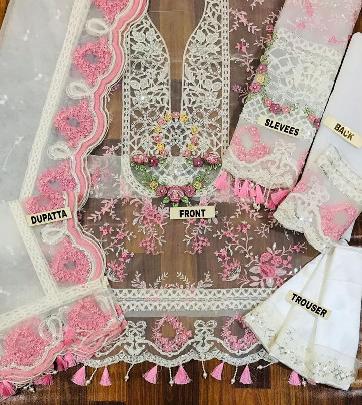 Maria B Organza Suit-Aarasta