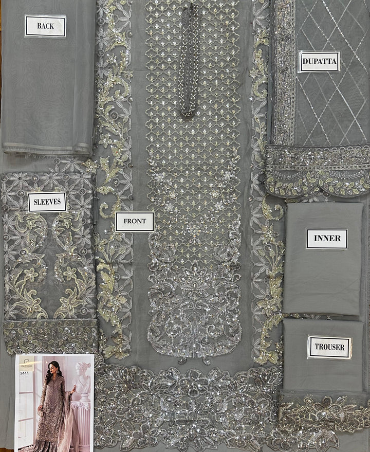 Maria B Organza Suit-Aarasta