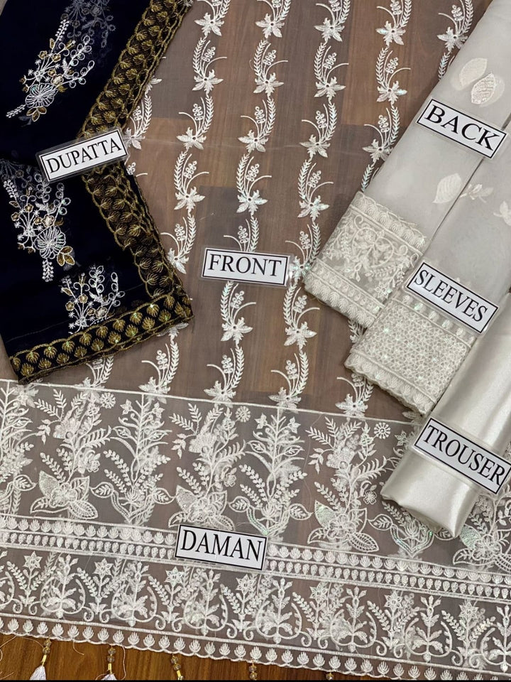 Maria B Organza Suit-Aarasta