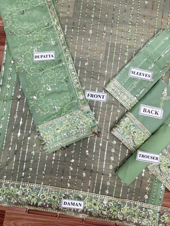 Maria B Chiffon Suit-Aarasta