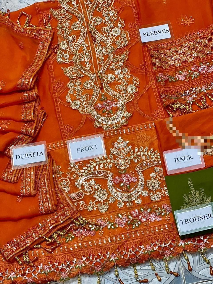 Maria B Chiffon Suit-Aarasta