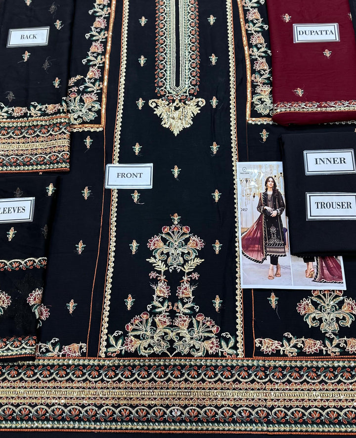 Maria B Chiffon Suit-Aarasta