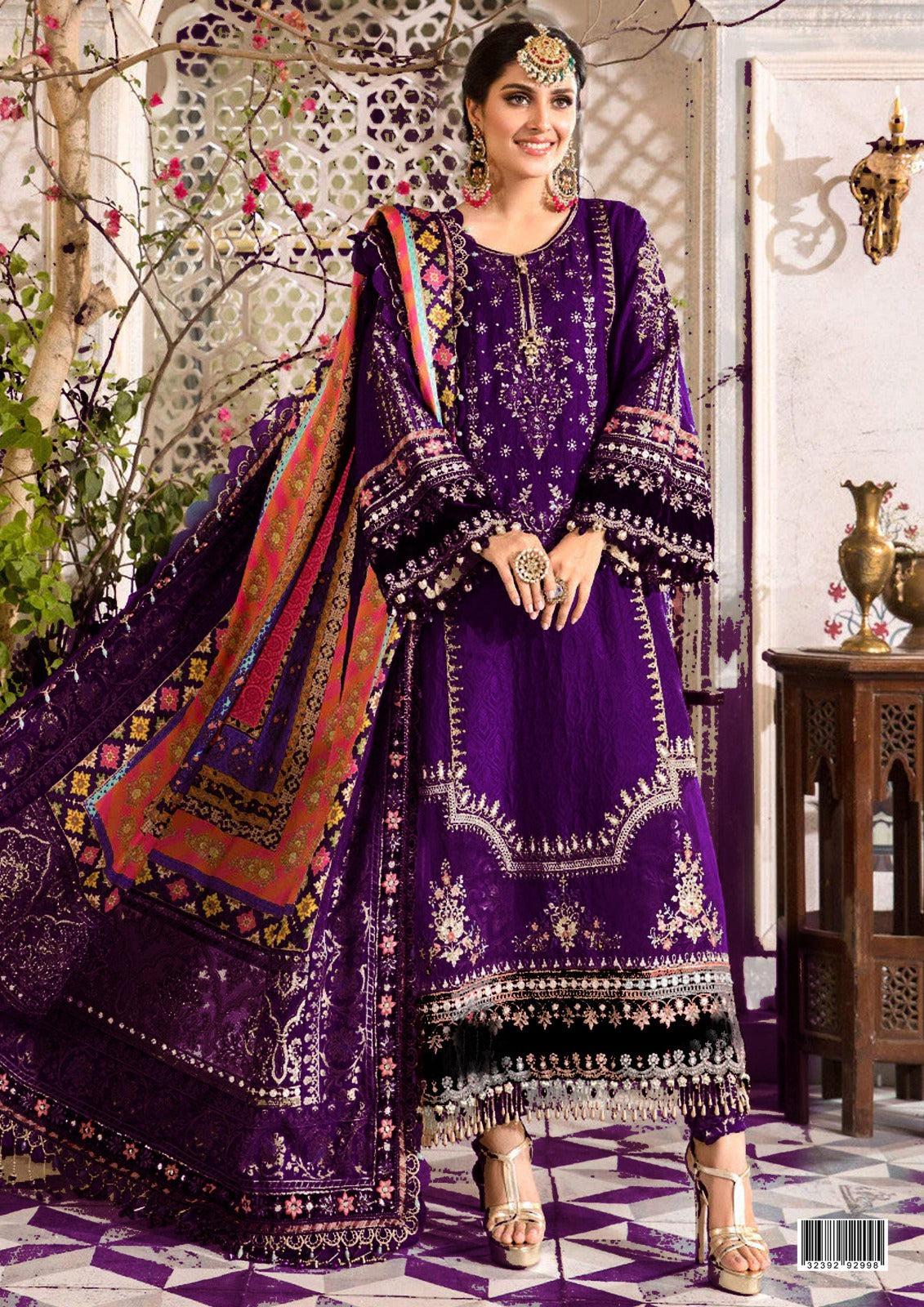 Maria B Chiffon Suit-Aarasta