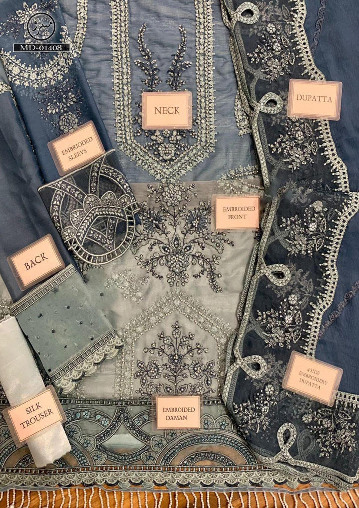 Maria B Chiffon Suit-Aarasta