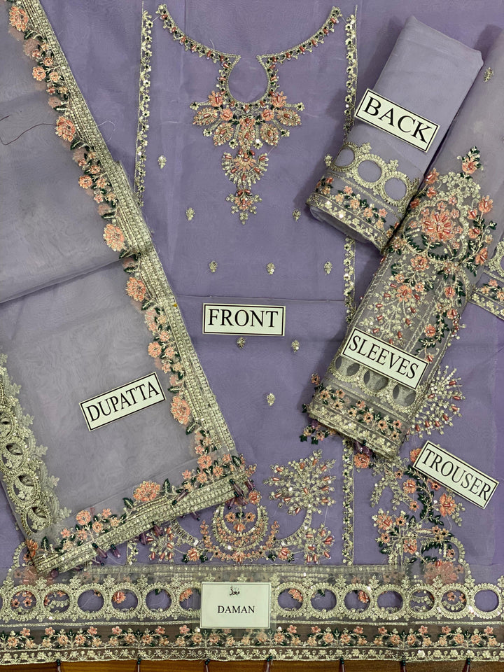 Maria B Organza Suit-Aarasta