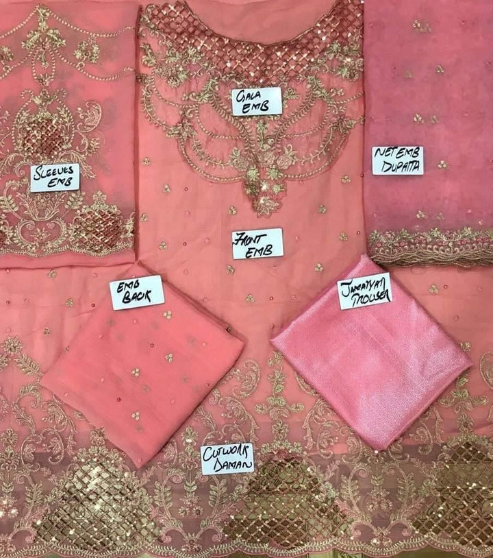 Maria B Chiffon Suit-Aarasta