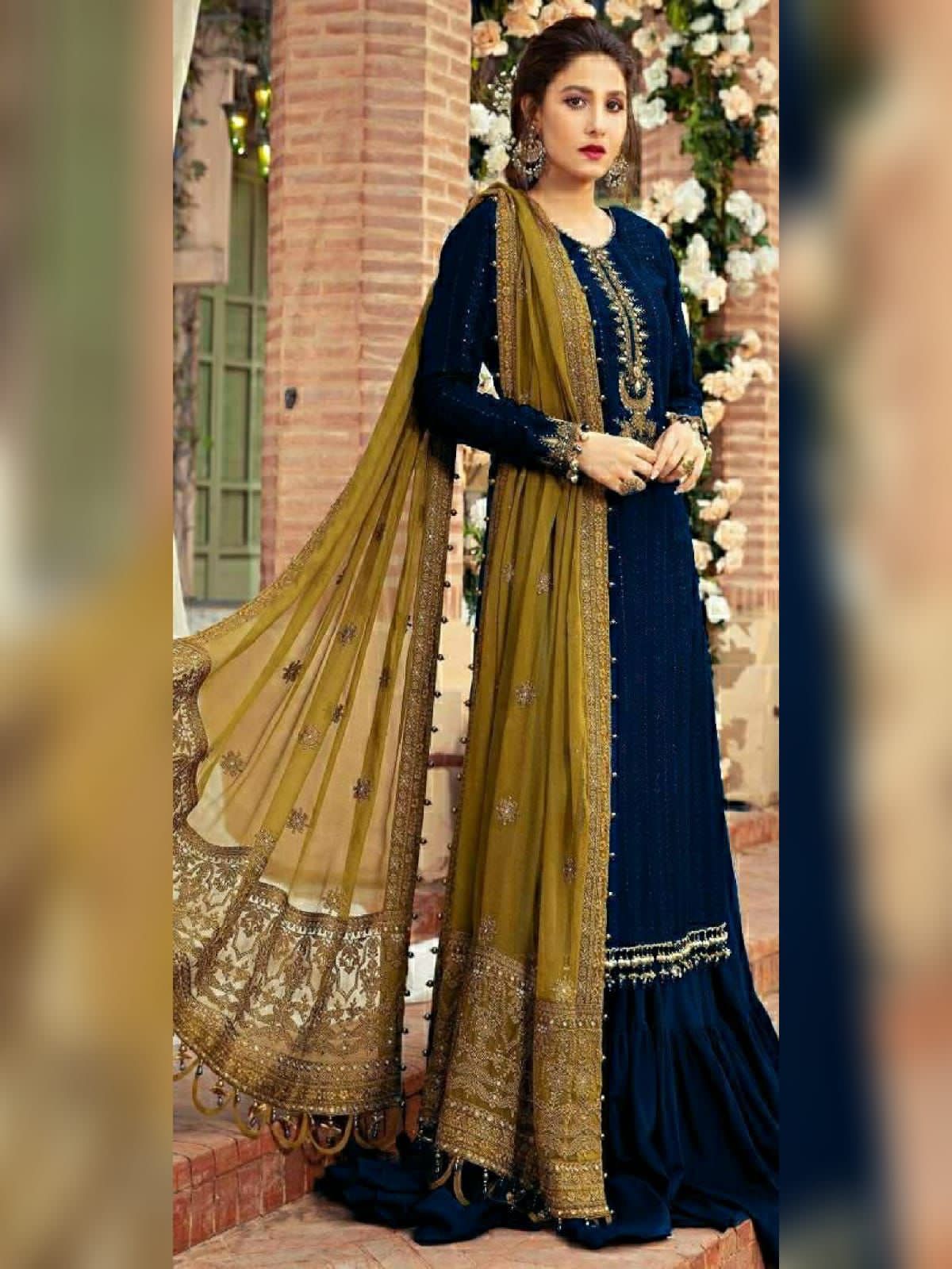 Maria B Chiffon Suit-Aarasta