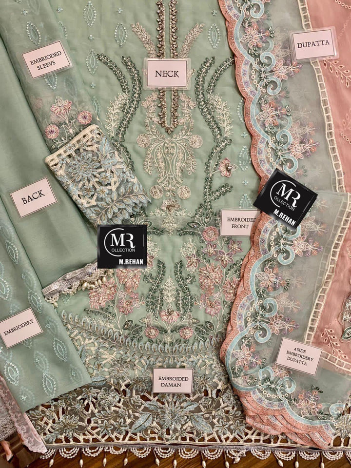 Maria B Chiffon Suit-Aarasta