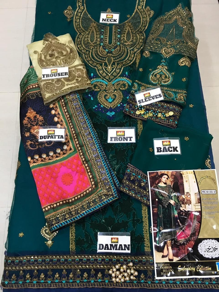 Maria B Chiffon Suit-Aarasta