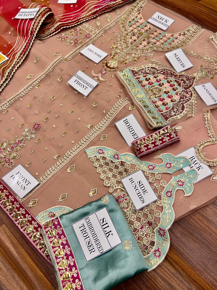 Maria B Organza Suit-Aarasta