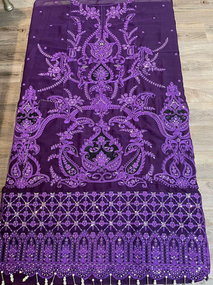 Maria B Chiffon Suit-Aarasta