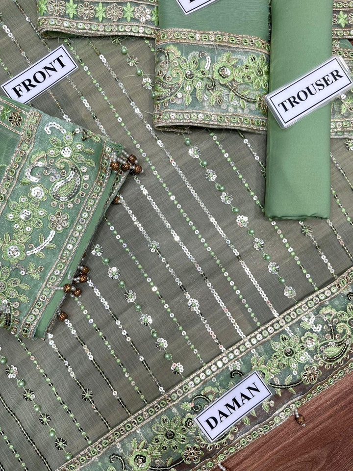 Maria B Chiffon Suit-Aarasta