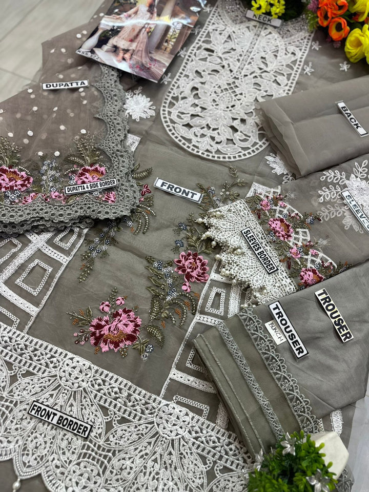 Maria B Organza Suit-Aarasta