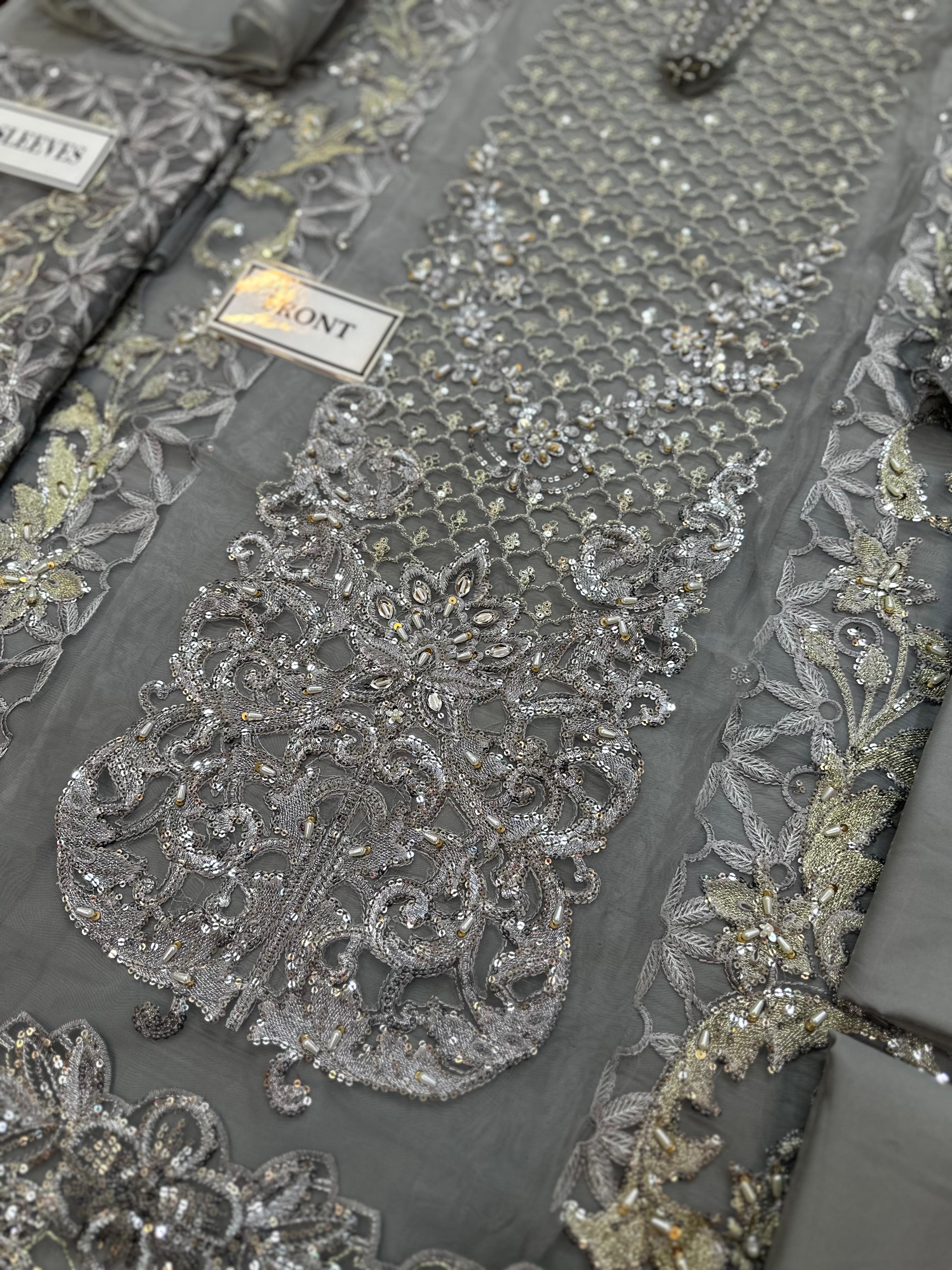 Maria B Organza Suit-Aarasta