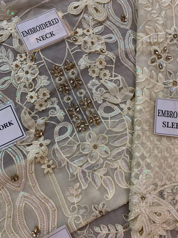 Maria B Chiffon Suit-Aarasta