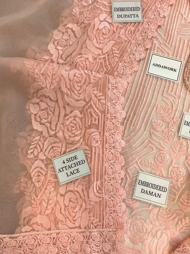 Maria B Organza Suit-Aarasta
