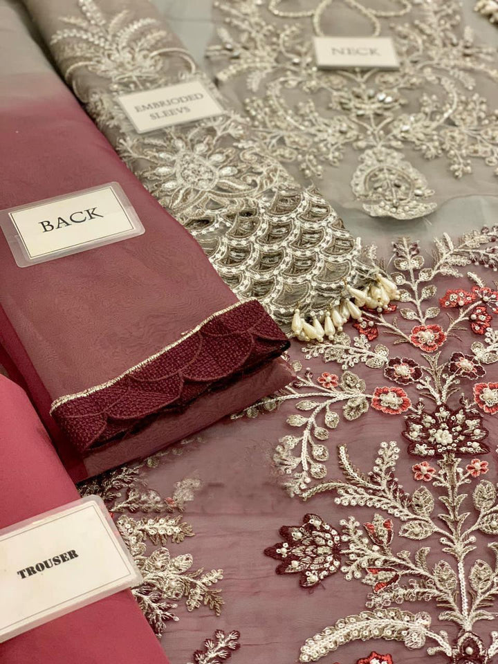 Maria B Organza Suit-Aarasta