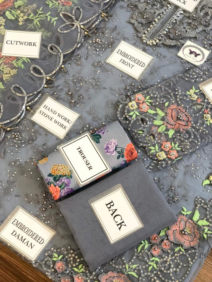 Maria B Organza Suit-Aarasta