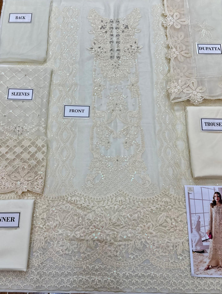 Maria B Chiffon Suit-Aarasta