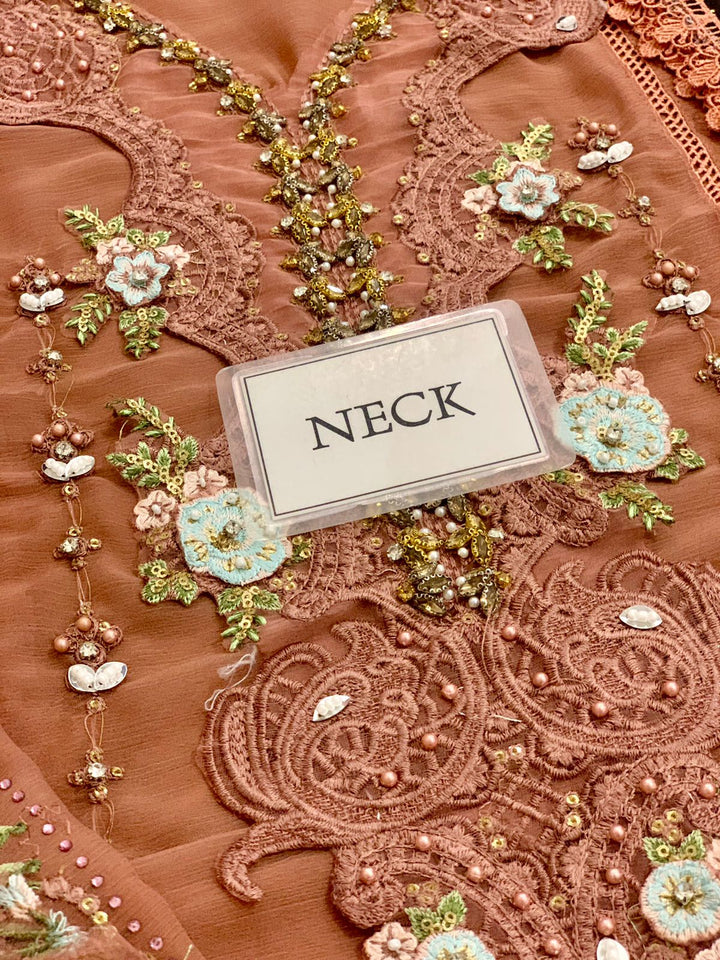 Maria B Chiffon Suit-Aarasta