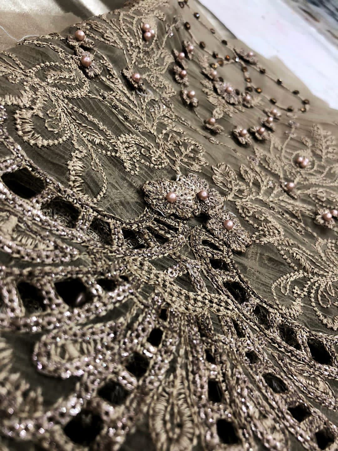 Maria B Organza Suit-Aarasta