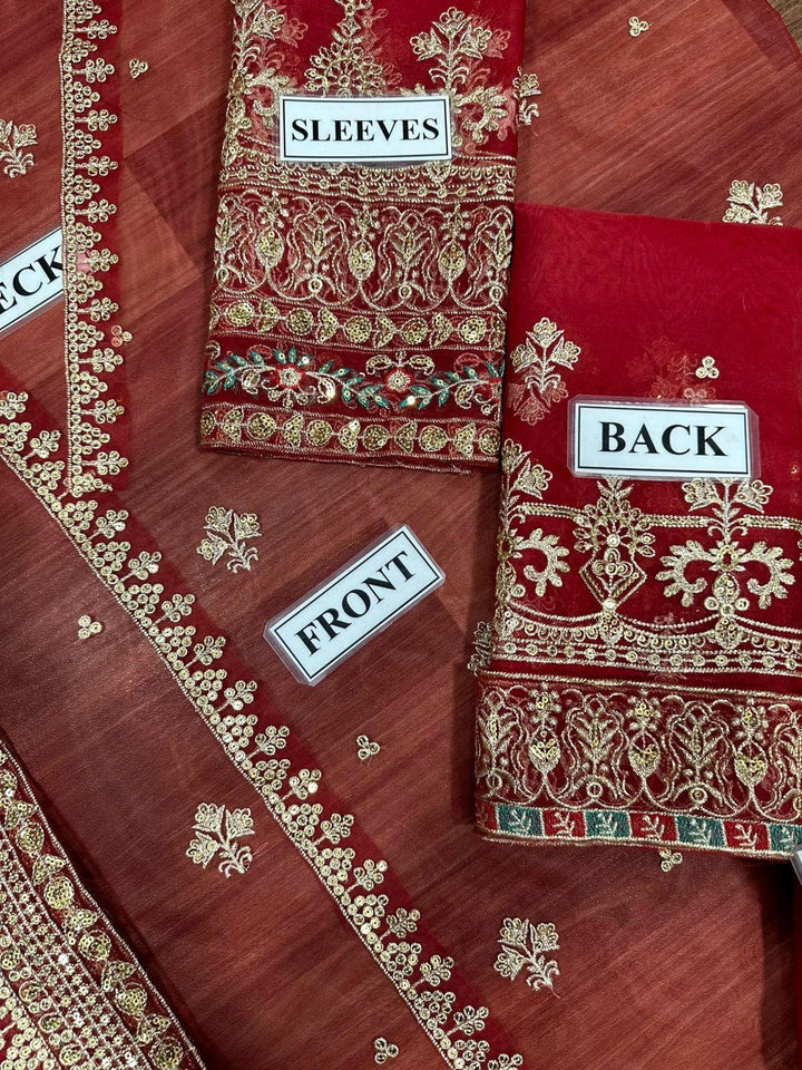 Maria B Organza Suit-Aarasta