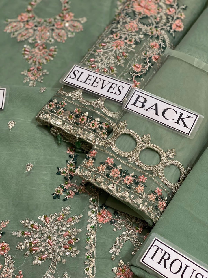 Maria B Organza Suit-Aarasta