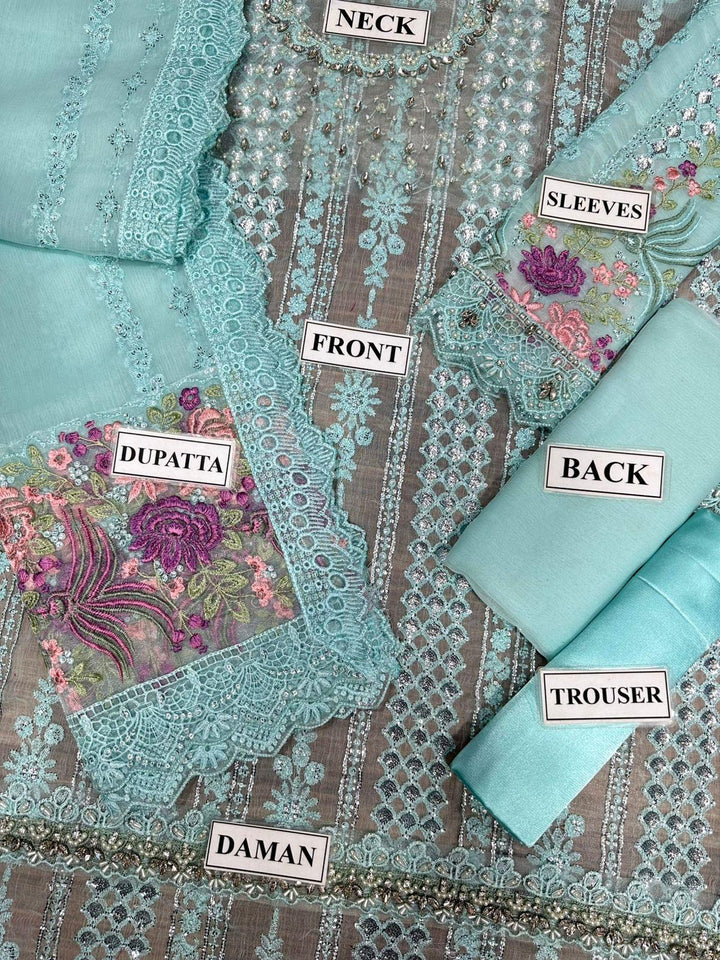 Maria B Chiffon Suit-Aarasta