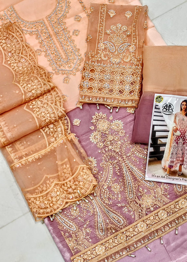 Maria B Organza Suit-Aarasta