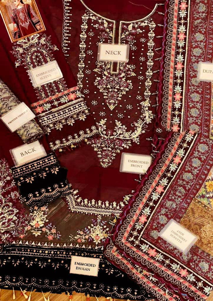 Maria B Chiffon Suit-Aarasta