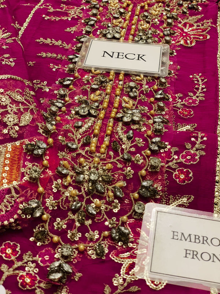 Maria B Chiffon Suit-Aarasta