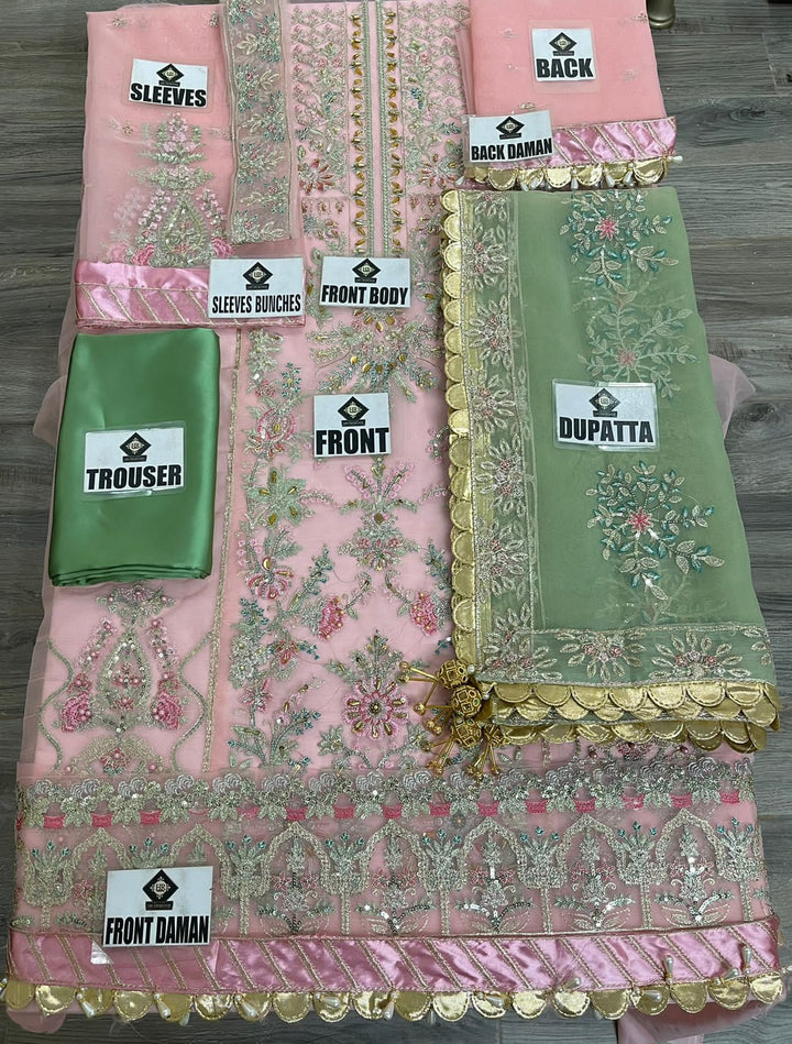 Maria B Organza Suit-Aarasta