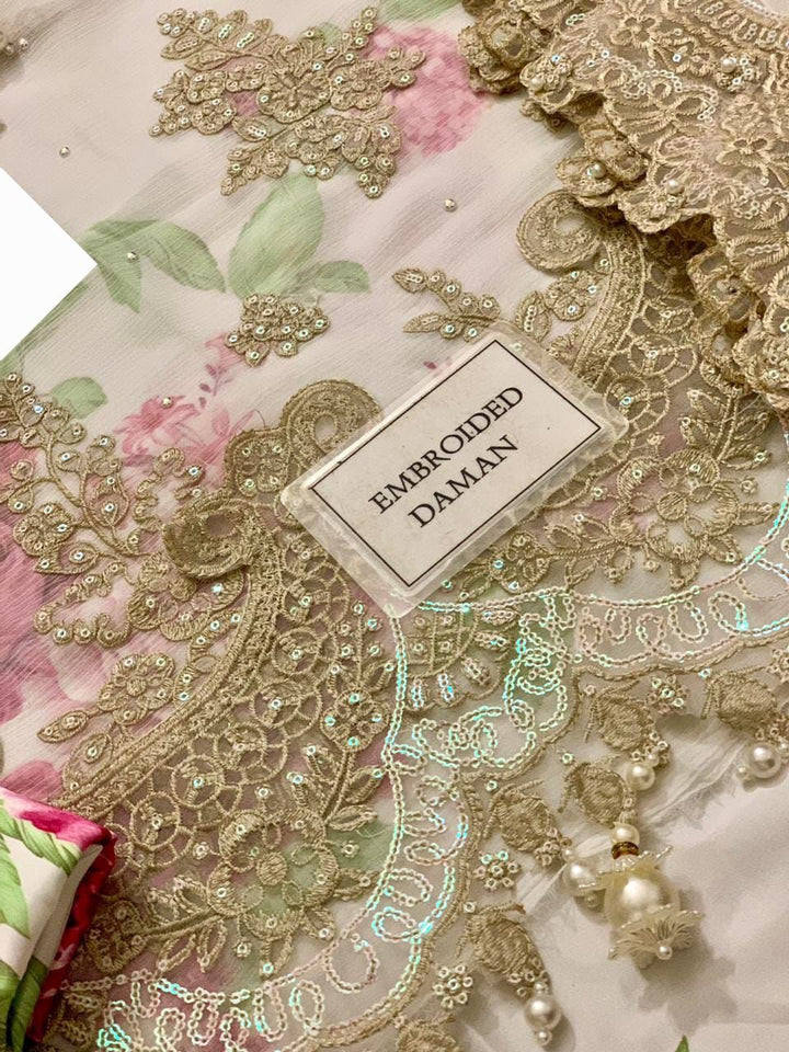 Maria B Chiffon Suit-Aarasta