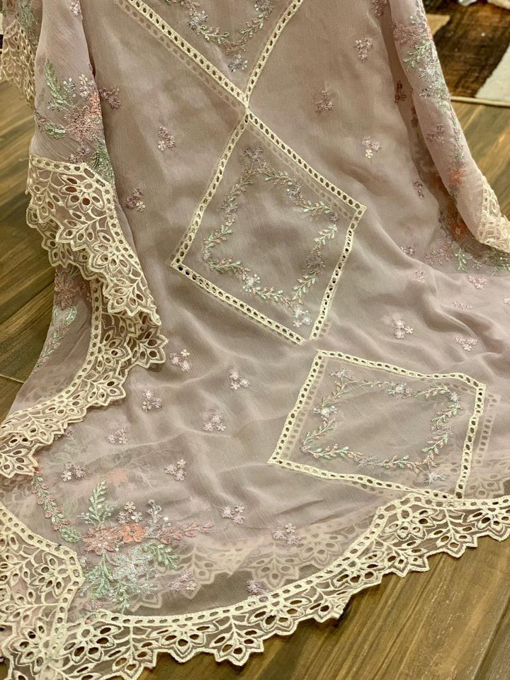 Maria B Chiffon Suit-Aarasta