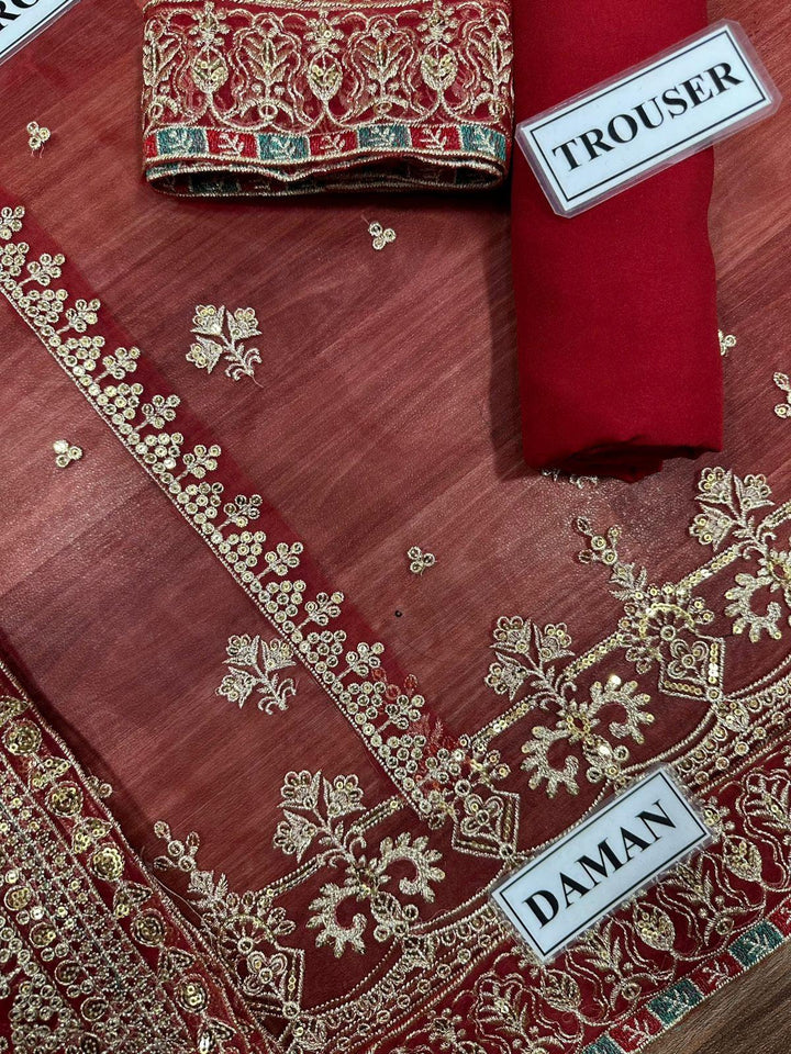 Maria B Organza Suit-Aarasta