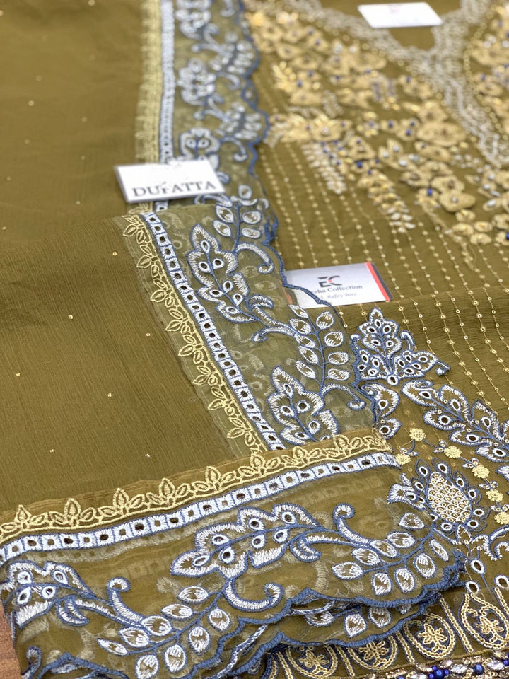 Maria B Chiffon Suit-Aarasta