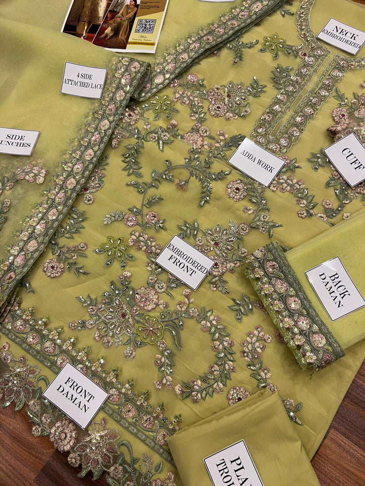 Maria B Organza Suit-Aarasta